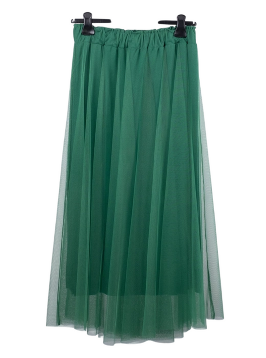 Jupe midi en tulle